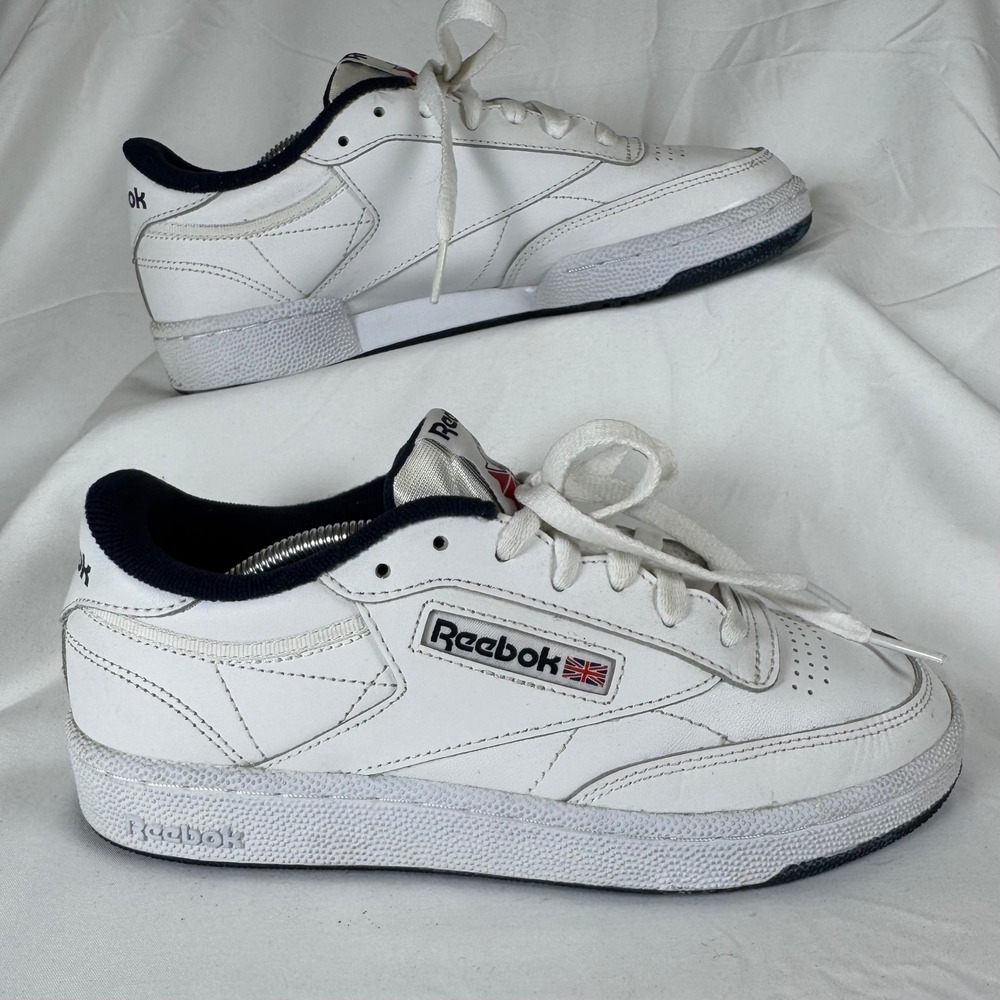 Reebok Club C 85‎ B-grade White Navy tennis Men shoes size 5.5